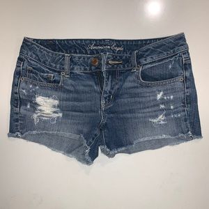 American Eagle Frayed Jean Shorts